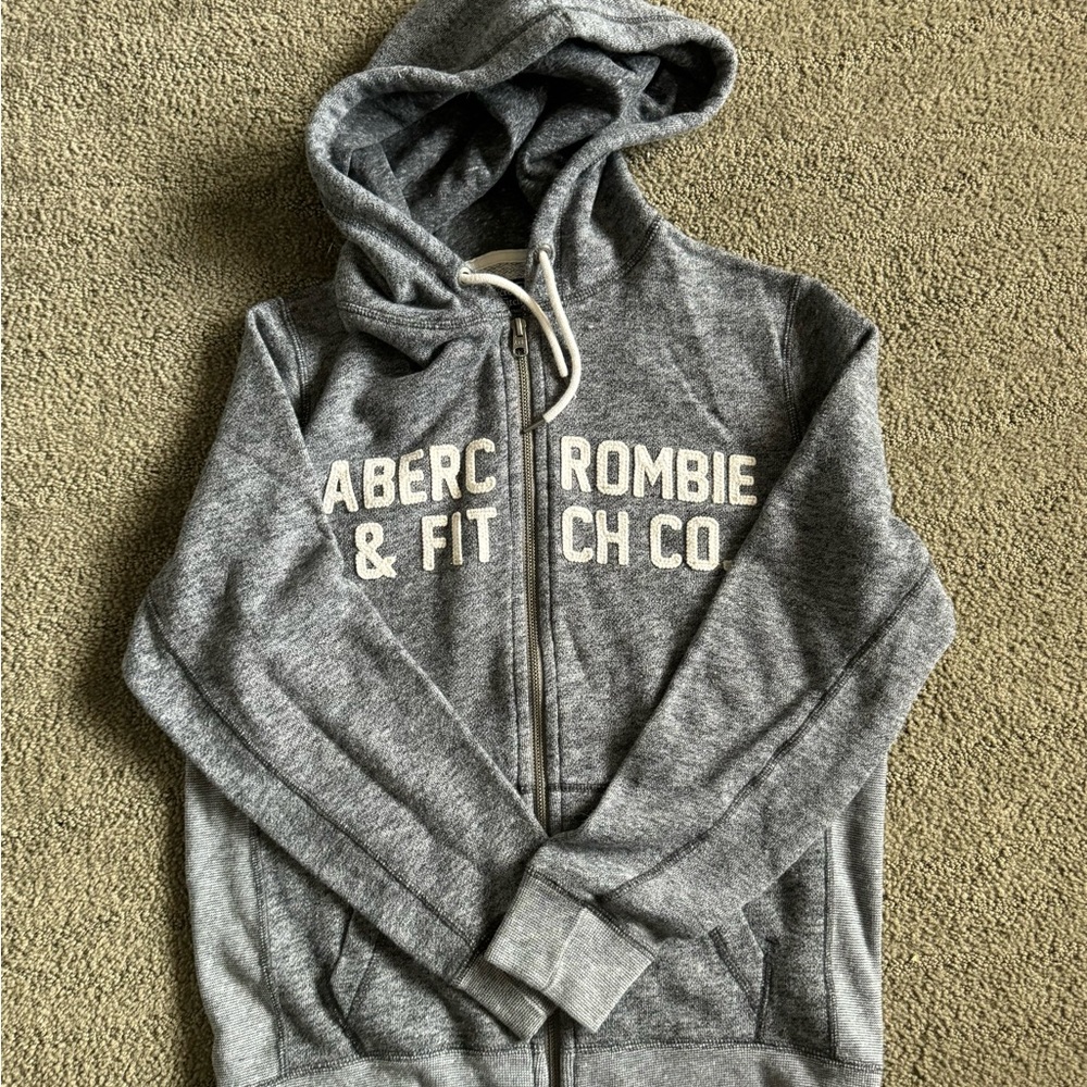 A&F Hooded Zip Up Sweatshirt